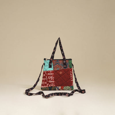 Handmade Quilted Patchwork Sling Bag 05