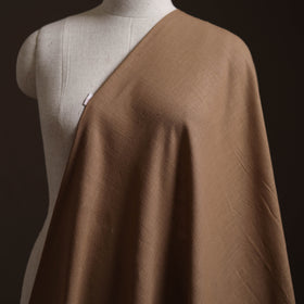 Brown - Prewashed Slub Cotton Plain Fabric 45