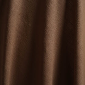 Brown - Prewashed Slub Cotton Plain Fabric 45