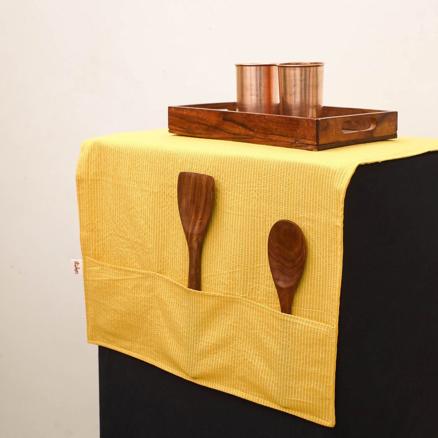 Handmade Fridge Top Cover with Multiple Pockets 204