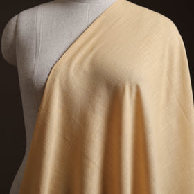 Beige - Prewashed Slub Cotton Plain Fabric 46