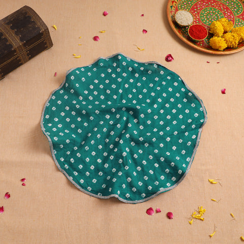 Handcrafted Lace Work Pooja Thali Cover 31