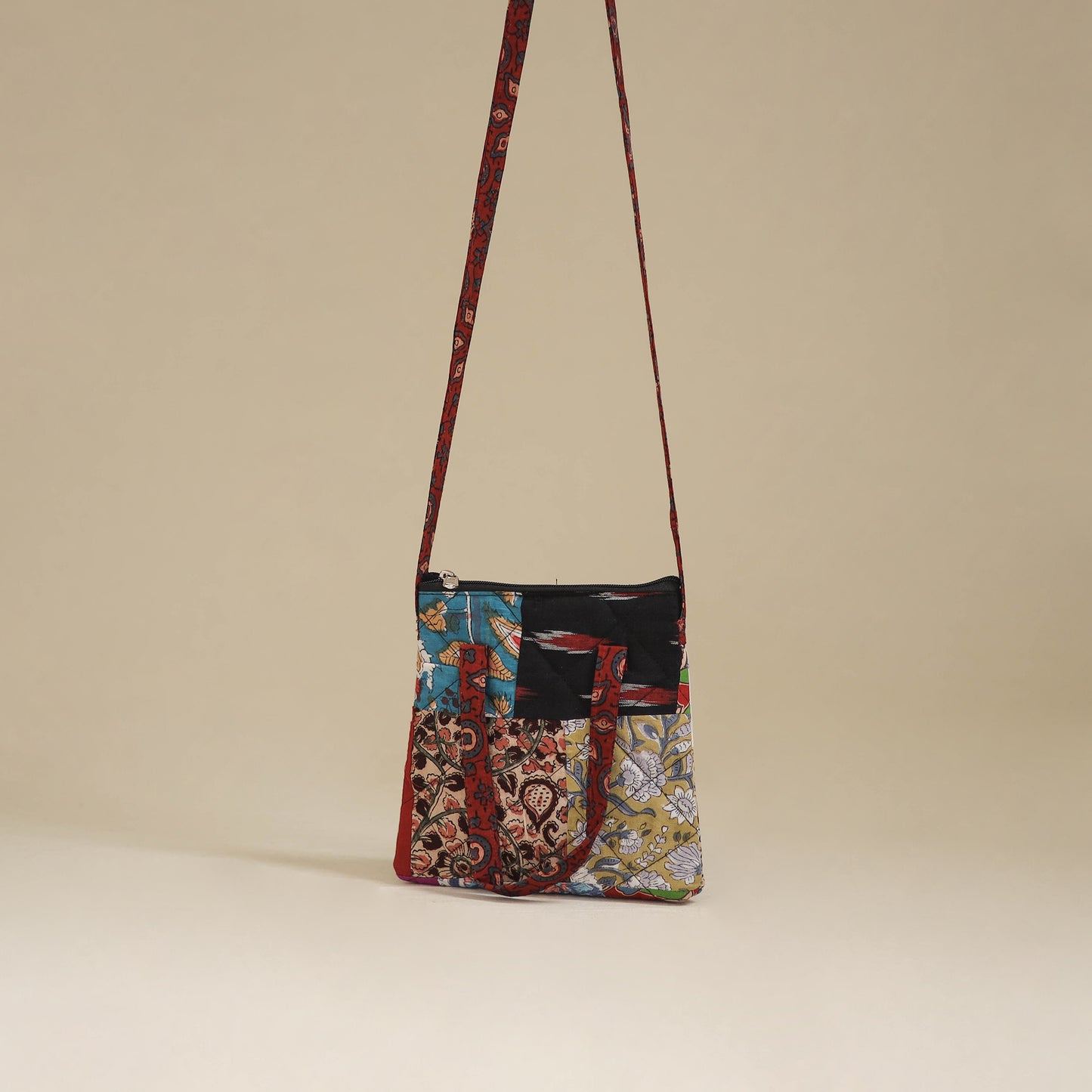 Handmade Quilted Patchwork Sling Bag 07