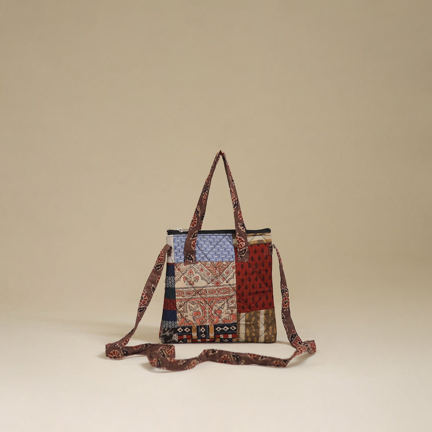 Handmade Quilted Patchwork Sling Bag 08