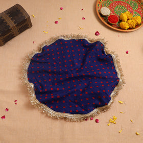 Handcrafted Lace Sequin Work Pooja Thali Cover 33