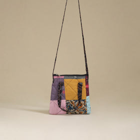 Handmade Quilted Patchwork Sling Bag 09