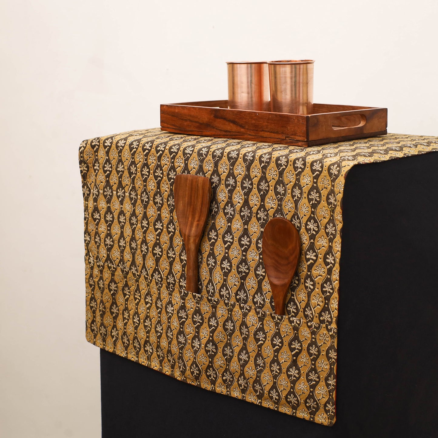Handmade Fridge Top Cover with Multiple Pockets 208