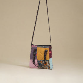 Handmade Quilted Patchwork Sling Bag 09