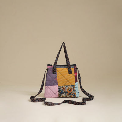 Handmade Quilted Patchwork Sling Bag 09