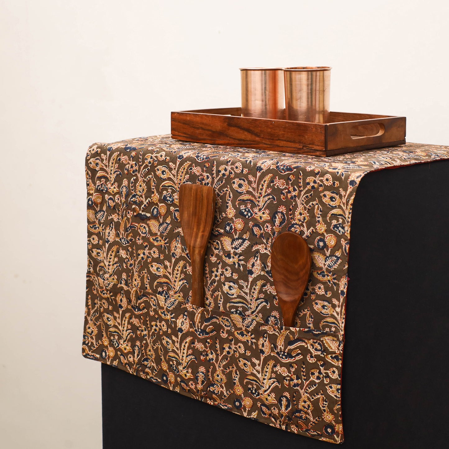 Handmade Fridge Top Cover with Multiple Pockets 209