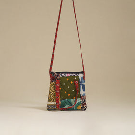 Handmade Quilted Patchwork Sling Bag 10
