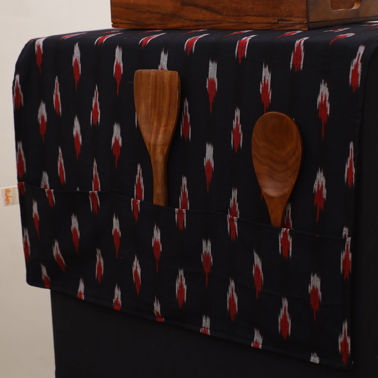 Handmade Fridge Top Cover with Multiple Pockets 48