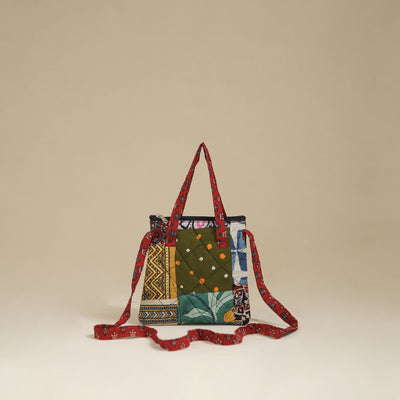 Handmade Quilted Patchwork Sling Bag 10