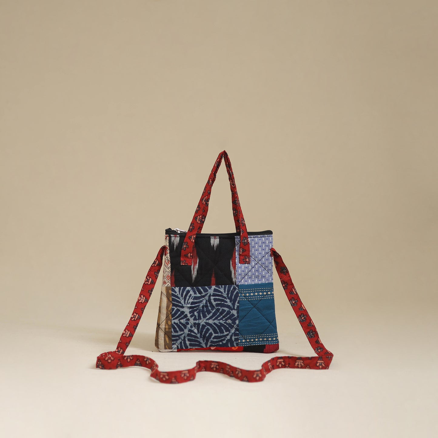 Handmade Quilted Patchwork Sling Bag 11