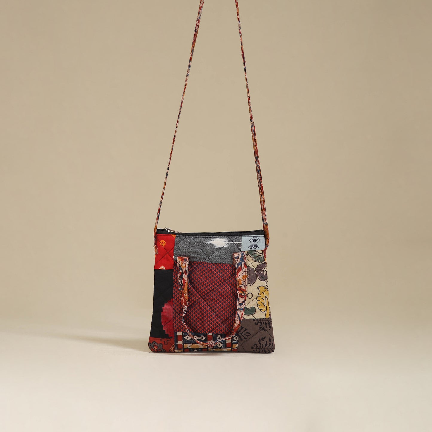 Handmade Quilted Patchwork Sling Bag 12
