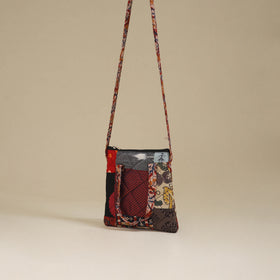 Handmade Quilted Patchwork Sling Bag 12