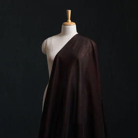Brown - Handloom Thread Buti Mercerised Cotton Chanderi Fabric 04