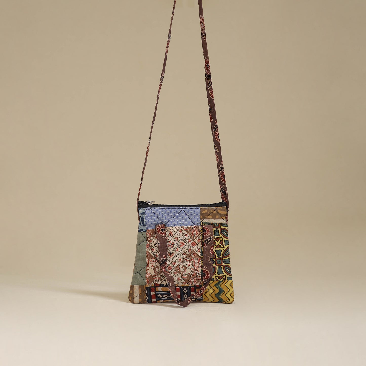 Handmade Quilted Patchwork Sling Bag 14