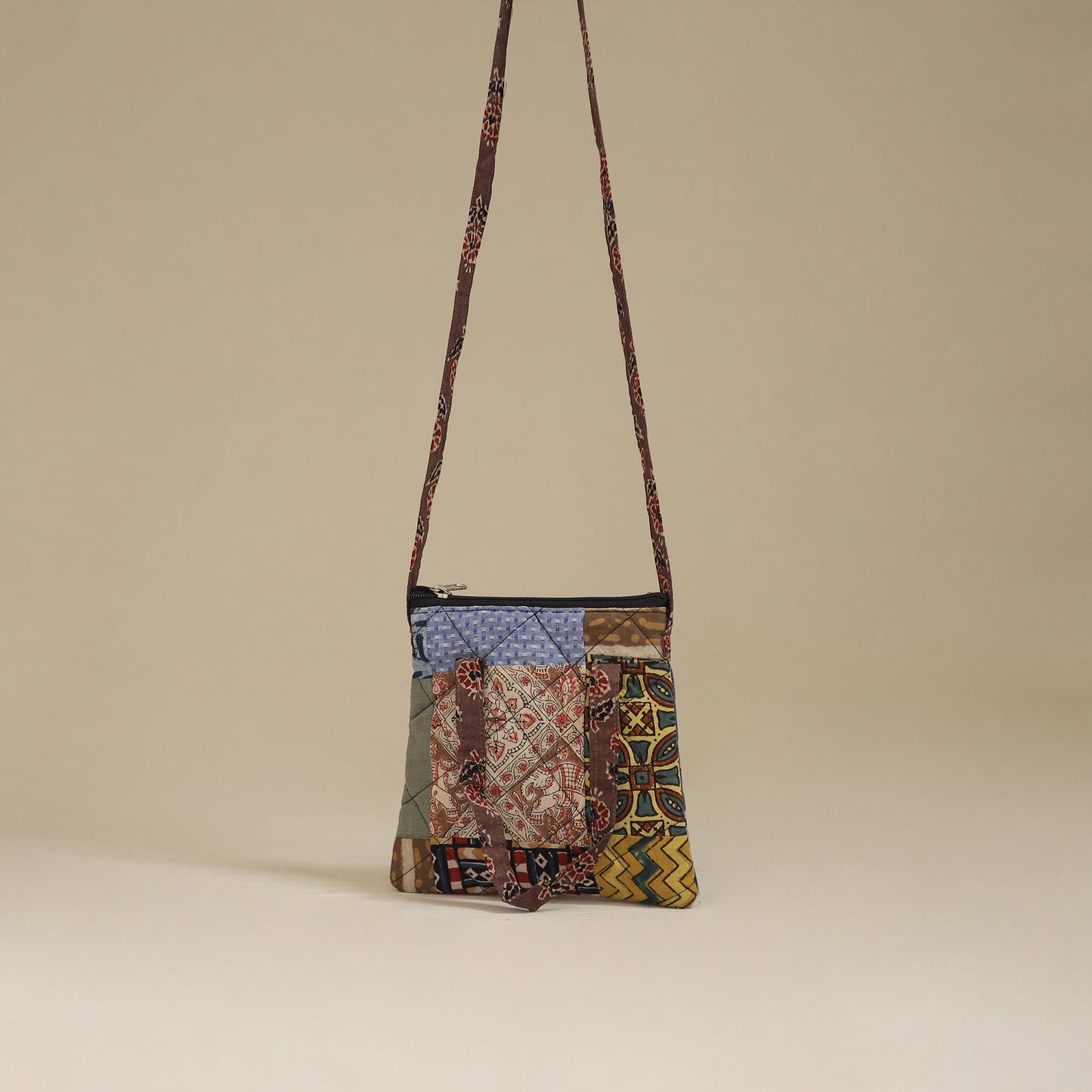 Handmade Quilted Patchwork Sling Bag 14