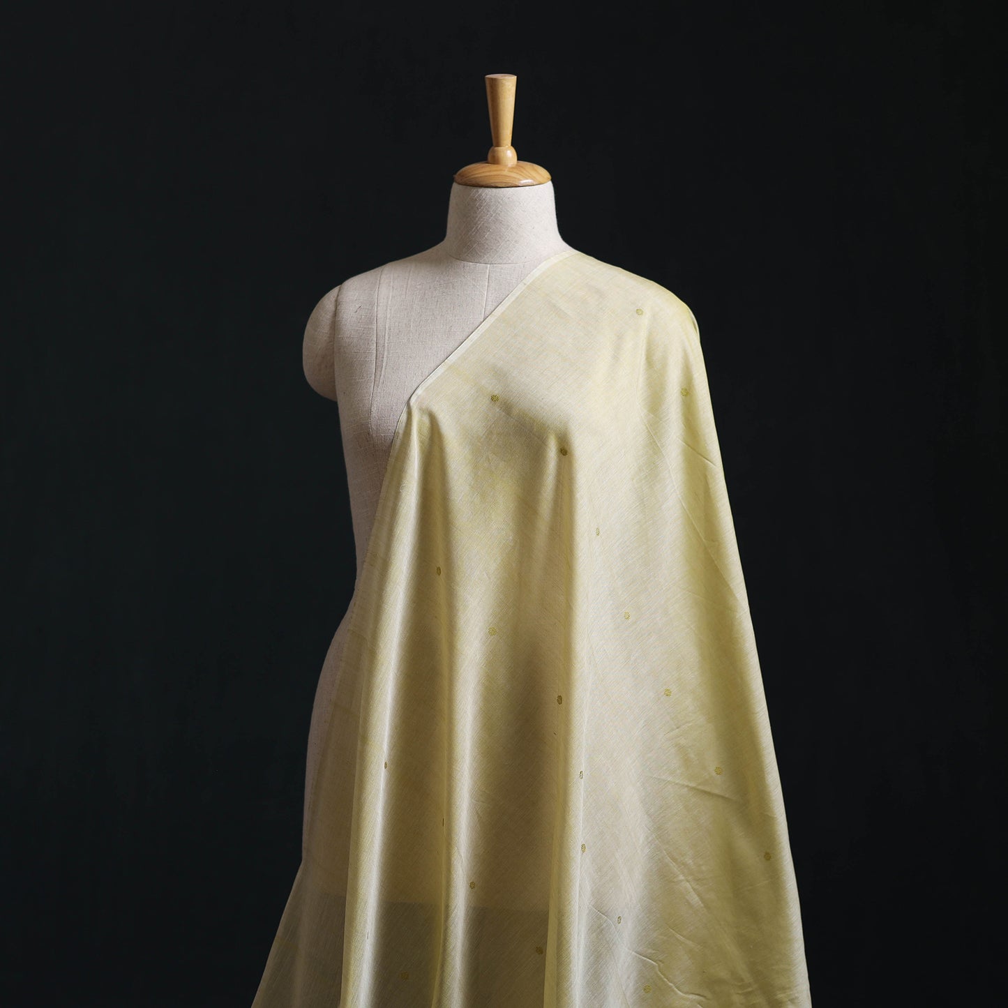 Handloom Thread Buti Mercerised Cotton Chanderi Fabric 10
