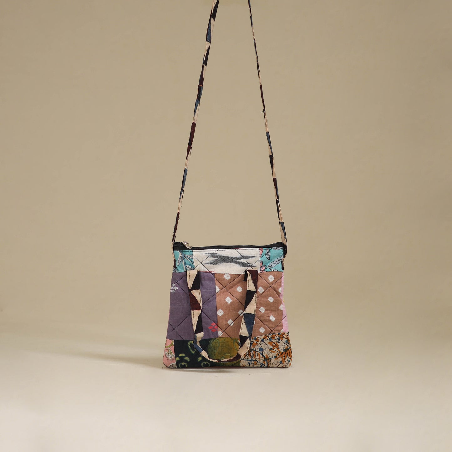 Handmade Quilted Patchwork Sling Bag 16