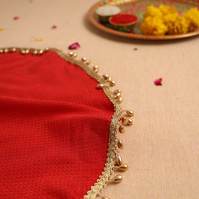Handcrafted Lace Bead Work Pooja Thali Cover 49
