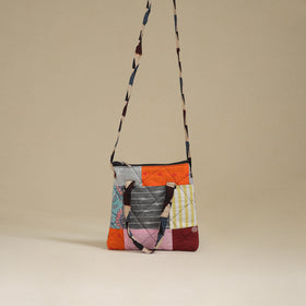 Handmade Quilted Patchwork Sling Bag 17