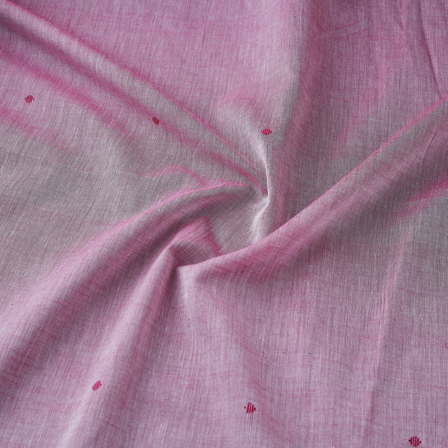 Handloom Thread Buti Mercerised Cotton Chanderi Fabric 09