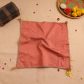 Handcrafted Lace Gota Work Pooja Thali Cover 08