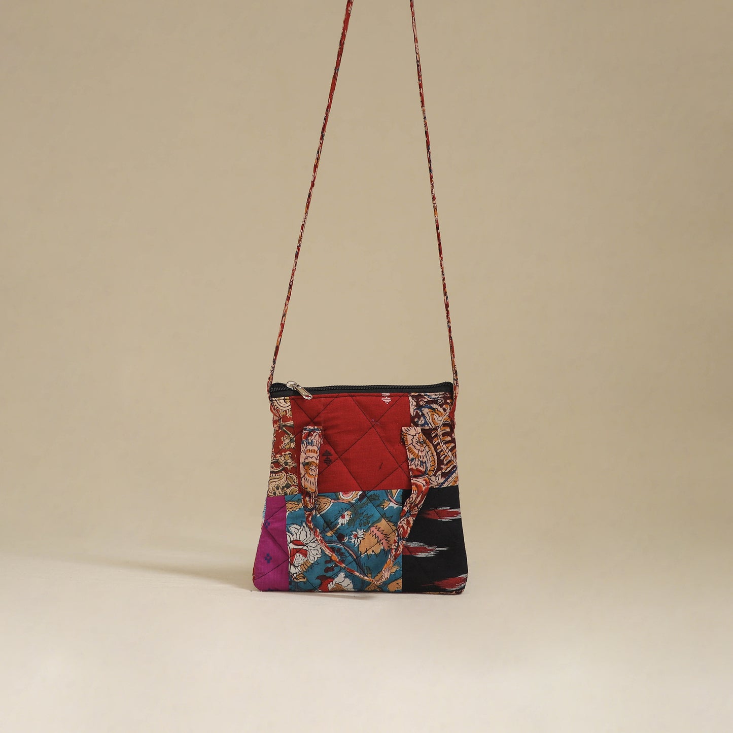 Handmade Quilted Patchwork Sling Bag 19