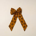Yellow Handmade Fabric Bow Hair Clip