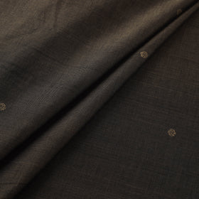 Brown - Handloom Thread Buti Mercerised Cotton Chanderi Fabric 05