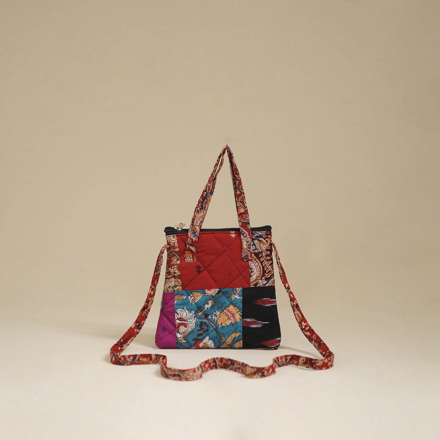 Handmade Quilted Patchwork Sling Bag 19