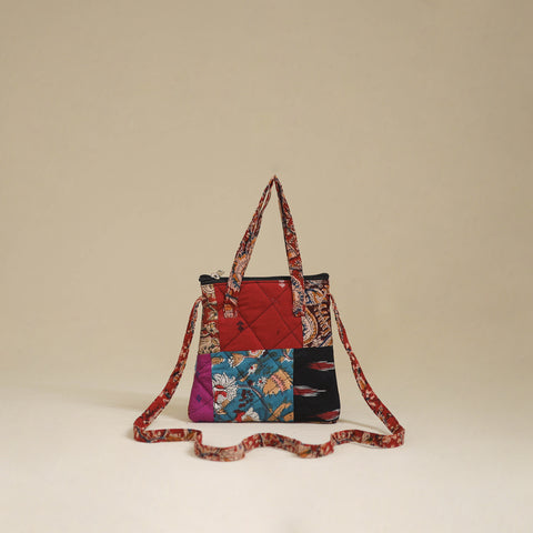 Multicolor - Handmade Quilted Patchwork Sling Bag 19