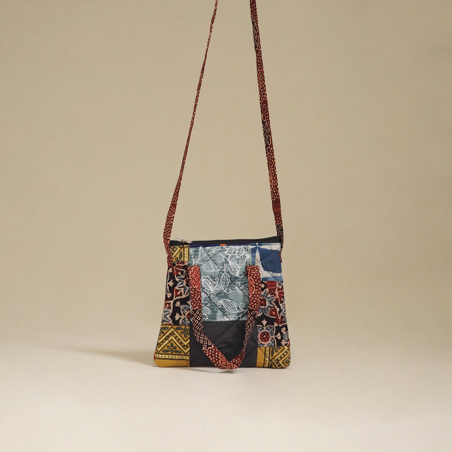 Handmade Quilted Patchwork Sling Bag 20