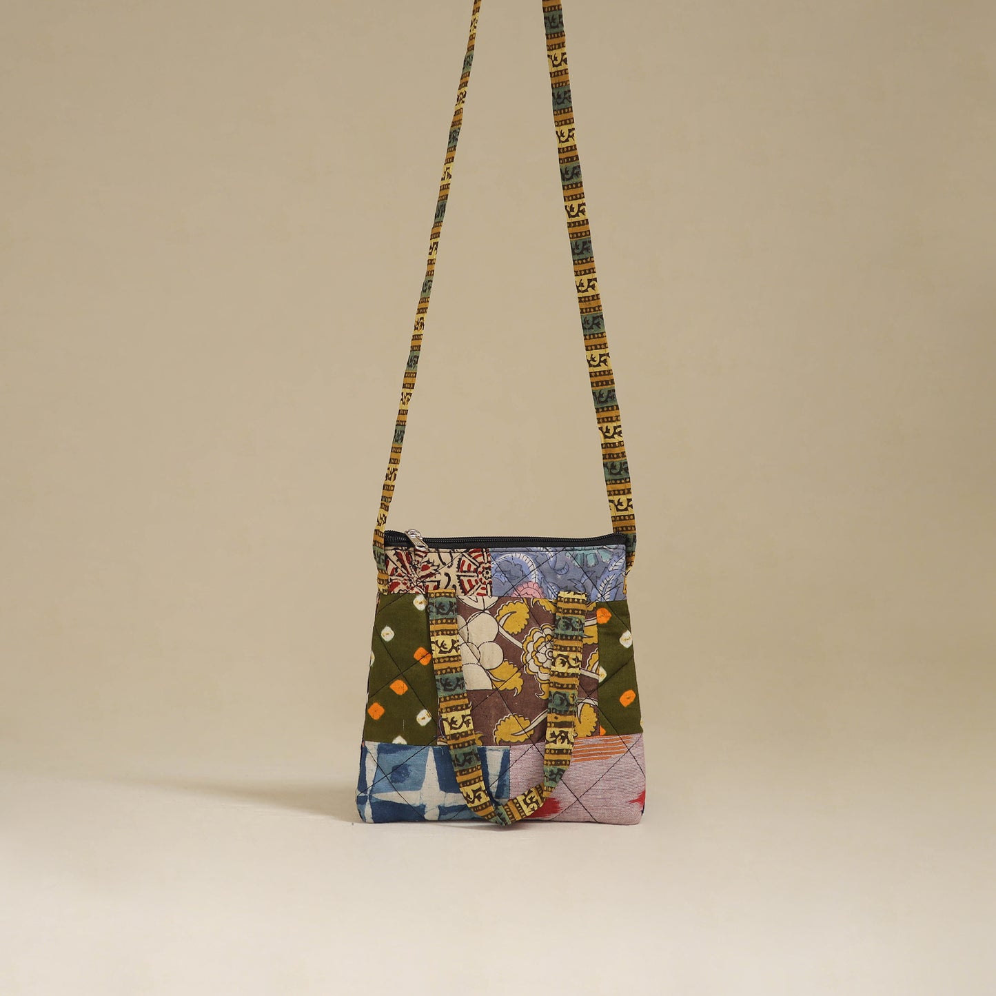 Handmade Quilted Patchwork Sling Bag 21