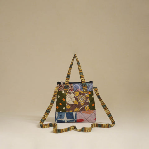 Multicolor - Handmade Quilted Patchwork Sling Bag 21