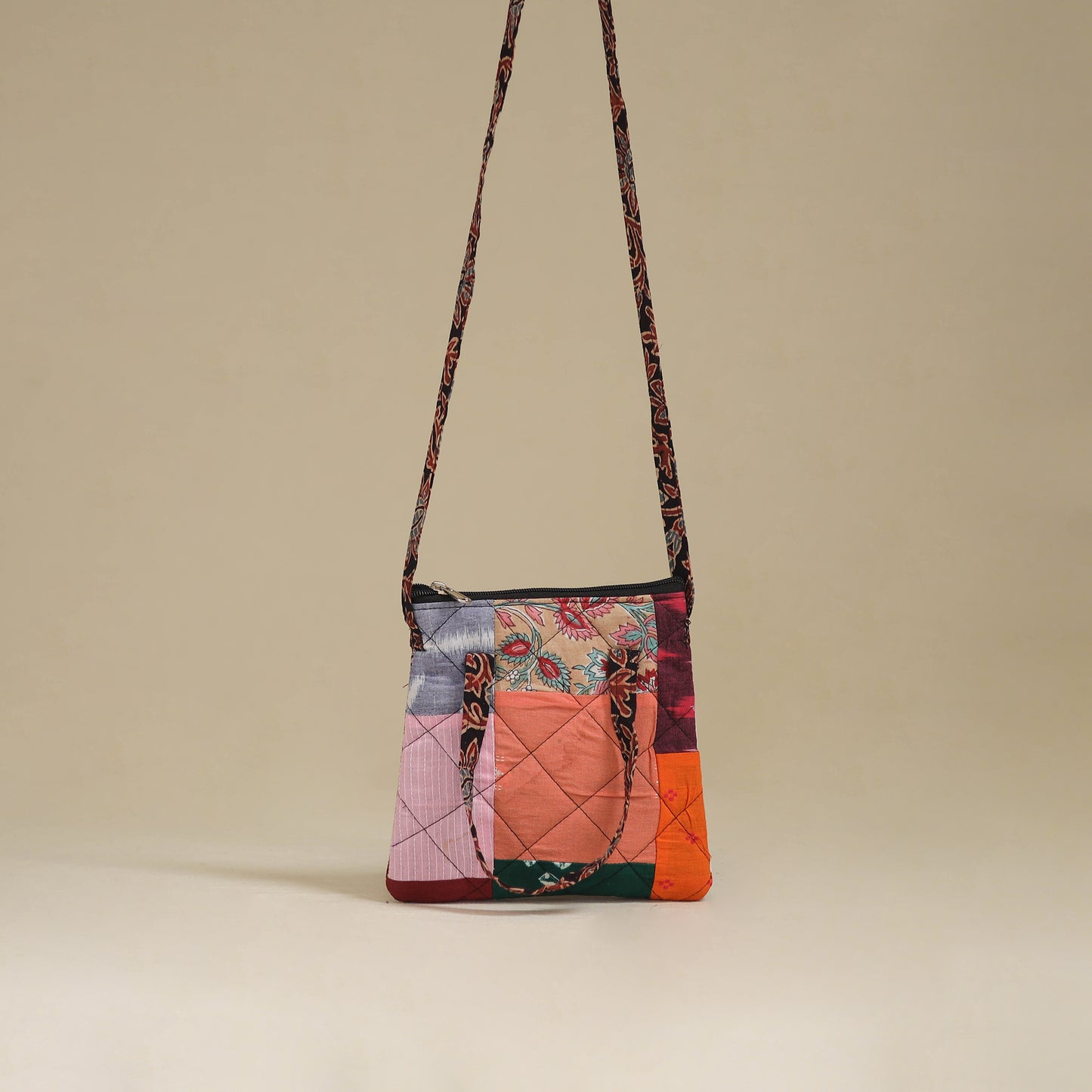 Handmade Quilted Patchwork Sling Bag 22
