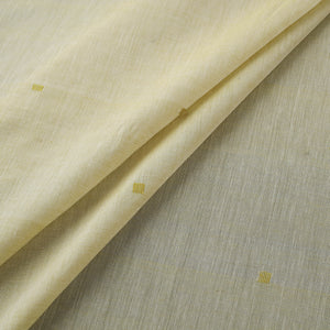 Yellow - Handloom Thread Buti Mercerised Cotton Chanderi Fabric 01