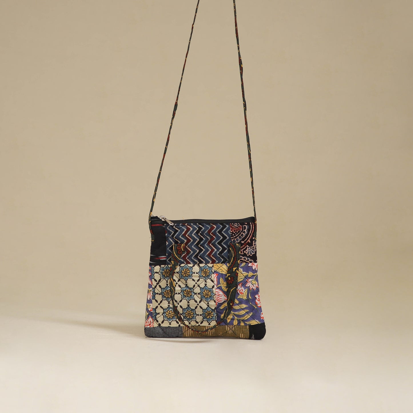 Handmade Quilted Patchwork Sling Bag 23