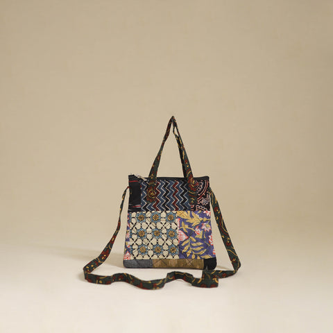 Multicolor - Handmade Quilted Patchwork Sling Bag 23