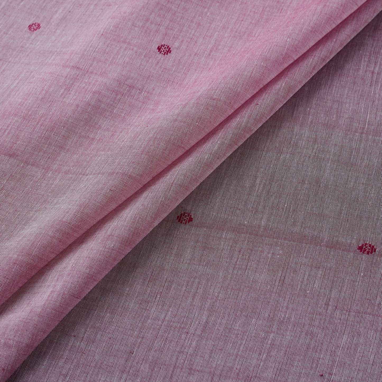 Handloom Thread Buti Mercerised Cotton Chanderi Fabric 06