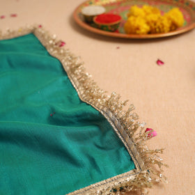 Handcrafted Lace Sequin Work Pooja Thali Cover 19