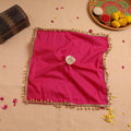 Handcrafted Lace Bead Work Pooja Thali Cover 23