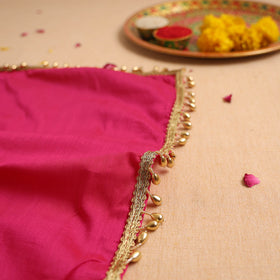 Handcrafted Lace Bead Work Pooja Thali Cover 23