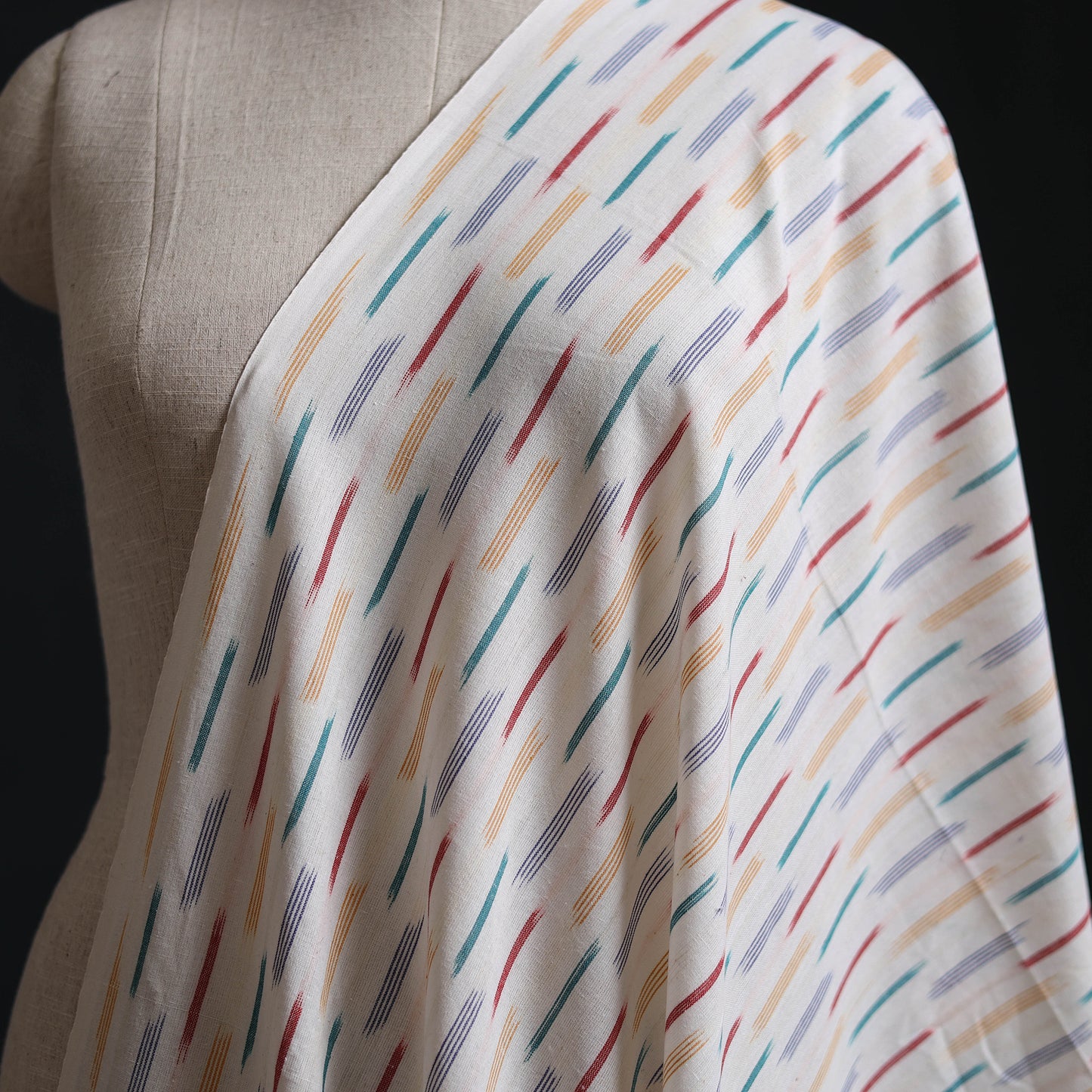 Pochampally Ikat Weave Cotton Fabric 02