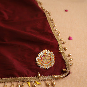 Handcrafted Lace Bead Work Pooja Thali Cover 24
