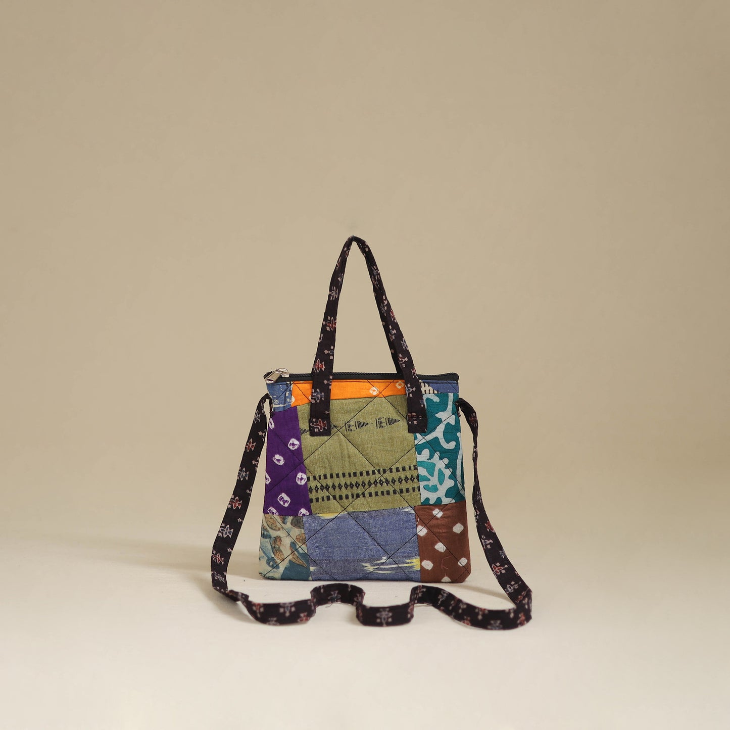 Handmade Quilted Patchwork Sling Bag 29