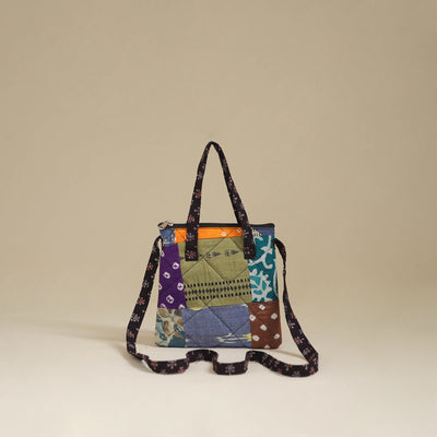 Handmade Quilted Patchwork Sling Bag 29