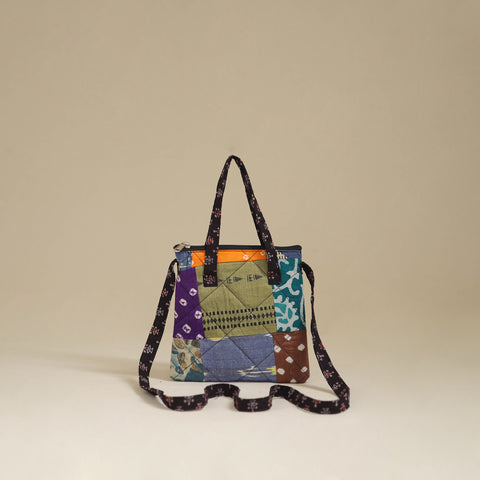 Multicolor - Handmade Quilted Patchwork Sling Bag 29
